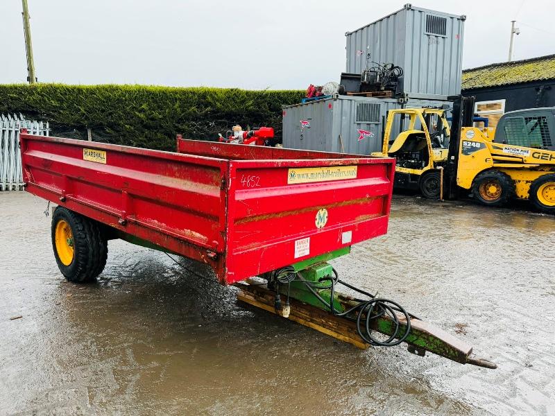 MARSHALL S4 TIPPING TRAILER*C/W DROP DOWN SIDES*VIDEO*