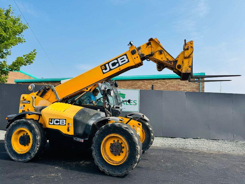JCB 560-80 TELEHANDLER*PS TURBO*C/W PALLET TINES*YEAR 2016*VIDEO*
