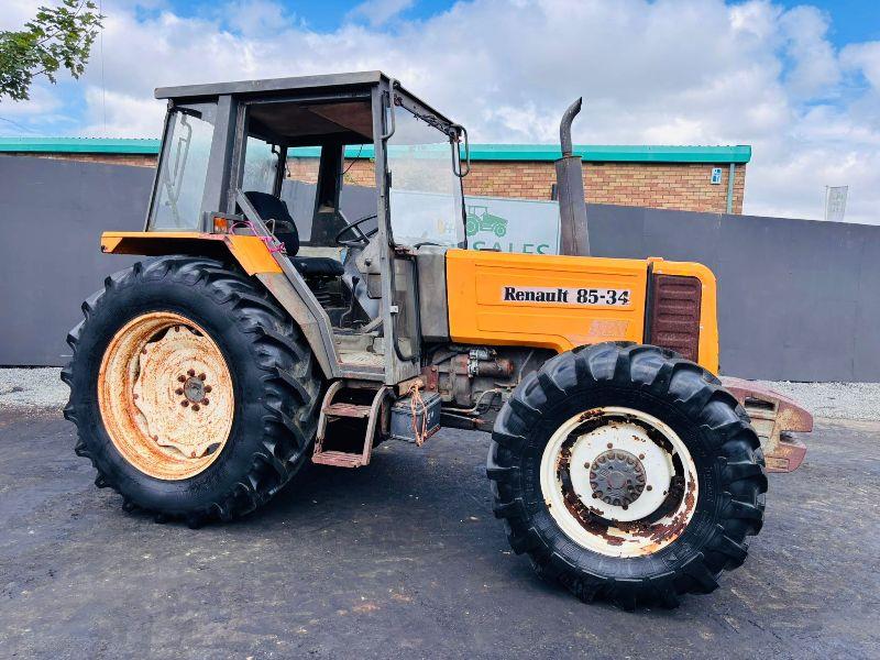 RENAULT 85-34 4WD TRACTOR*C/W REAR LINKAGE*VIDEO*