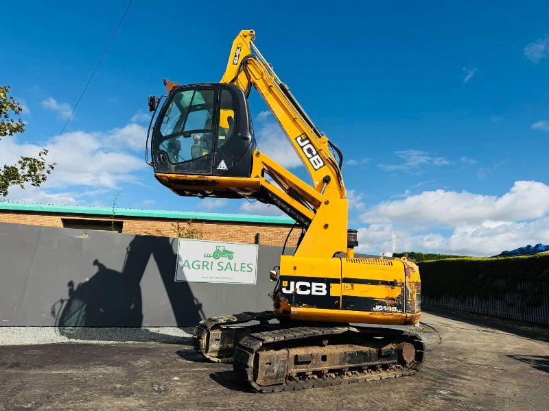 JCB JS145 HRC EXCAVATOR*RUBBER BLOCK PADS*YEAR 2011*VIDEO*
