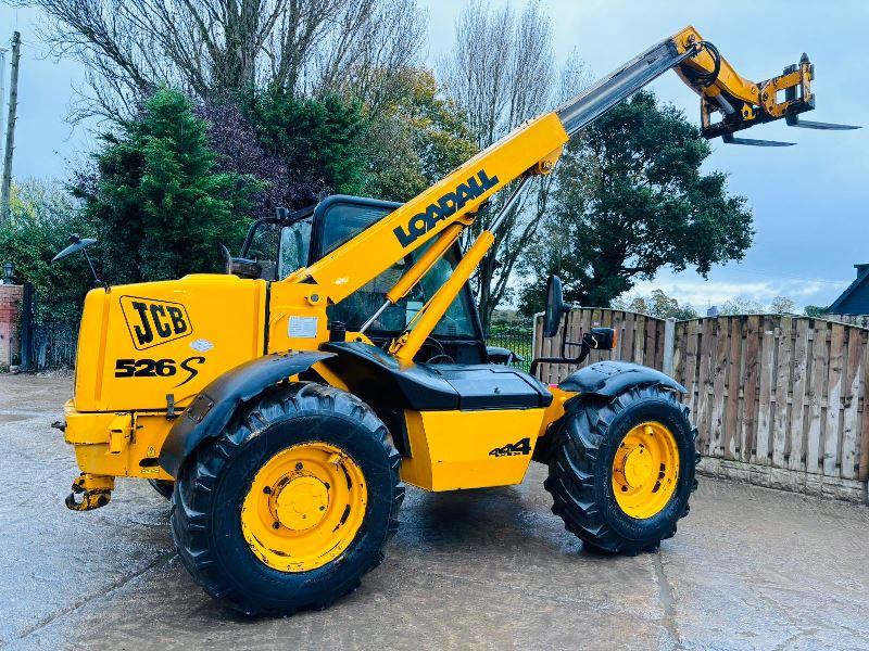 JCB 526S 4WD TELEHANDLER *AG-SPEC* C/W JOYSTICK CONTROL & PALLET TINES *VIDEO*