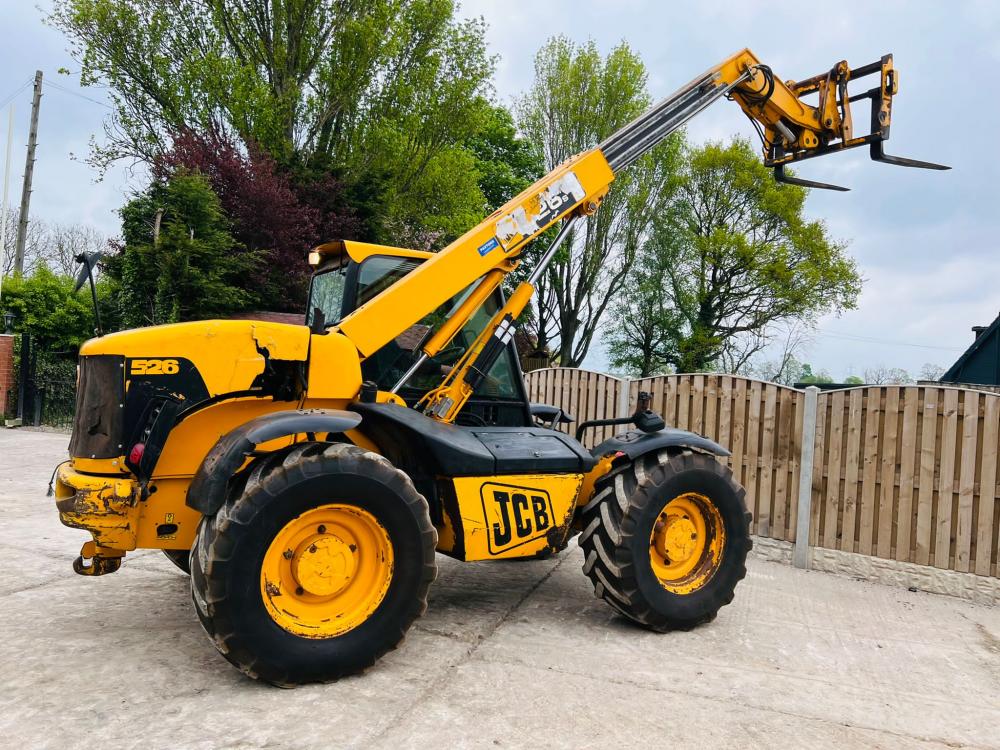JCB 526 4WD TELEHANDLER * AG-SPEC * C/W PICK UP HITCH & PALLET TINES *SEE VIDEO*