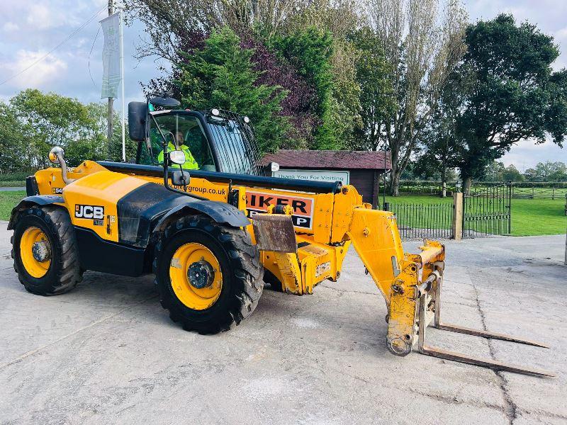 JCB 540-140 HI VIZ 4WD TELEHANDLER *YEAR 2017, 14 METER REACH* C/W TINES *VIDEO* 
