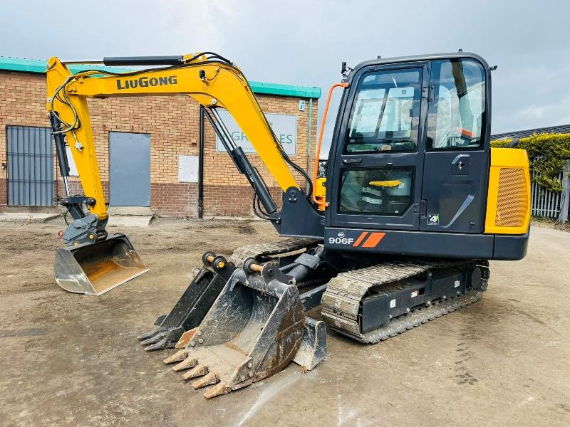LIUGONG 906F EXCAVATOR*C/W 3 BUCKETS*2026*ONLY 34 HOURS*VIDEO*