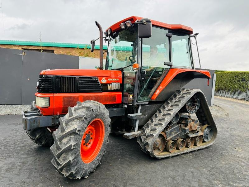 KUBOTA M100 HALF TRACK TRACTOR*C/W REAR LINKAGE & PTO*1216 HOURS*VIDEO*