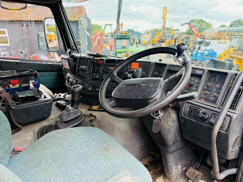 VOLVO FM7-12 FLAT BED LORRY*C/W PALFINGER PK23080 CRANE*VIDEO*