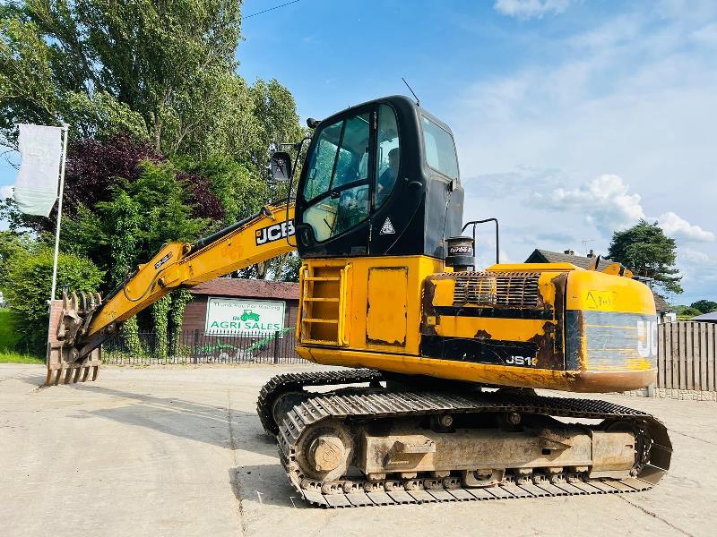 JCB JS160 HIGH RISED CABIN TRACKED EXCAVATOR *YEAR 2011* C/W GRAPPLE GRAB *VIDEO*