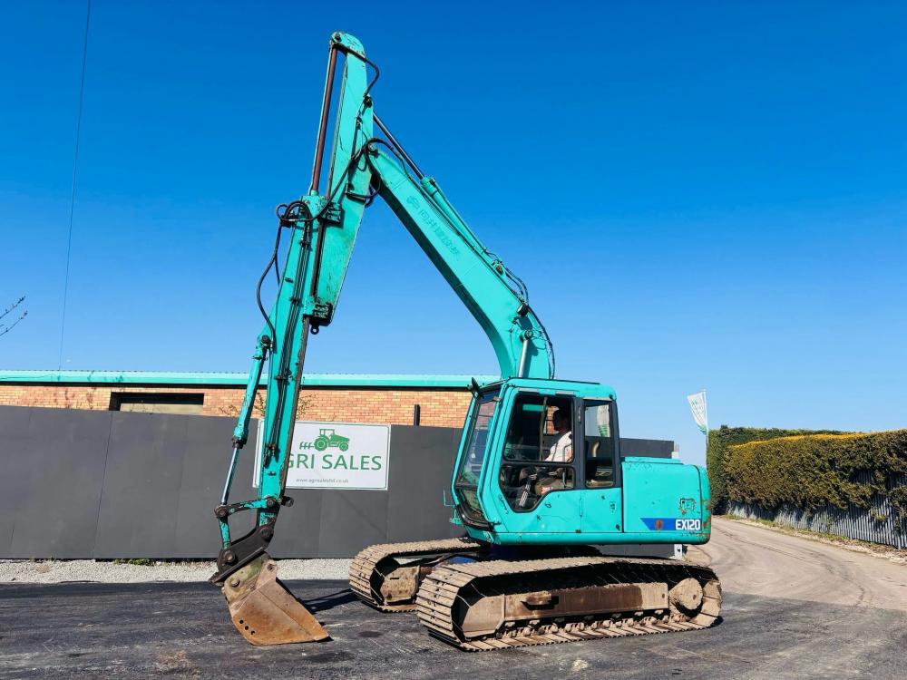 HITACHI EX120-3 EXCAVATOR *C/W EXTENDING ARM & BUCKET(DITCHING)* VIDEO*