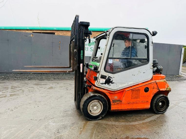 CESAR DRAGO 300 SIDESHIFT FORKLIFT*C/W PALLET TINES*VIDEO*