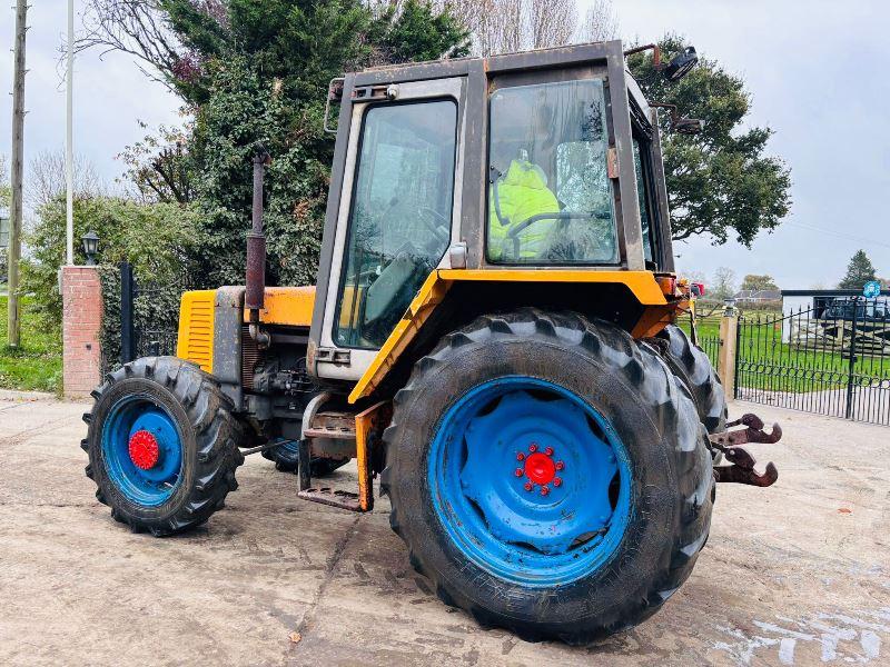 RENAULT 4WD TRACTOR C/W PICK UP HITCH *VIDEO*
