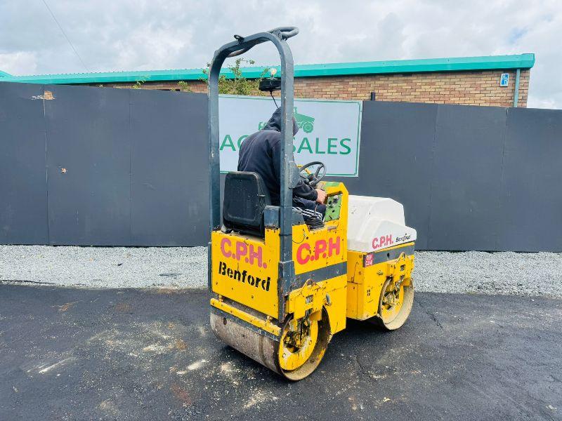 BENFORD TV800L DOUBLE DRUM ROLLER*C/W LISTER PETTER ENGINE*VIDEO*