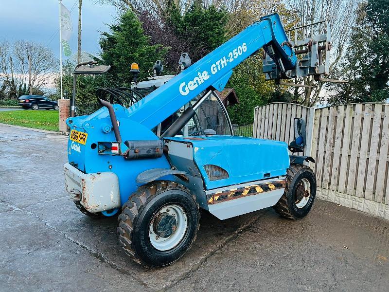 GENIE GTH-2506 4WD TELEHANDLER *ONLY 3169 HOURS* C/W PALLET TINES *VIDEO*