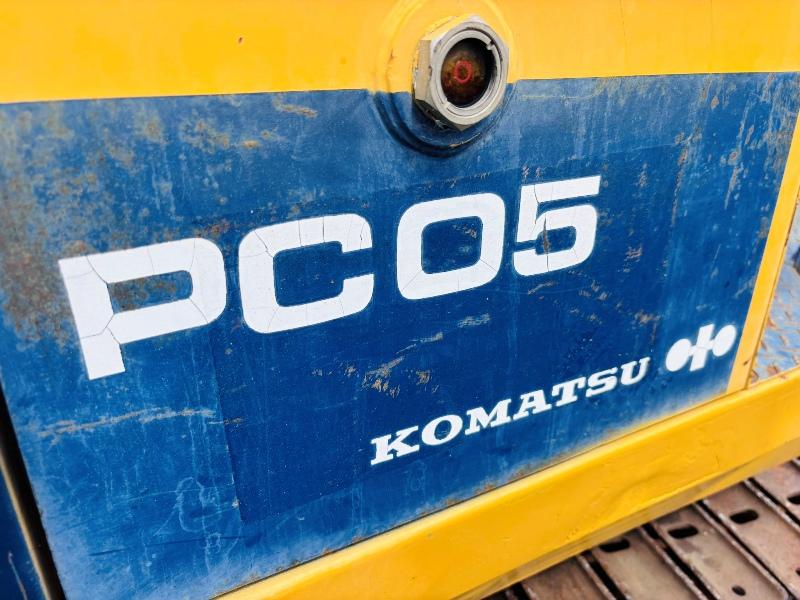 KOMATSU PCO5-5 EXCAVATOR*C/W BUCKET*VIDEO*