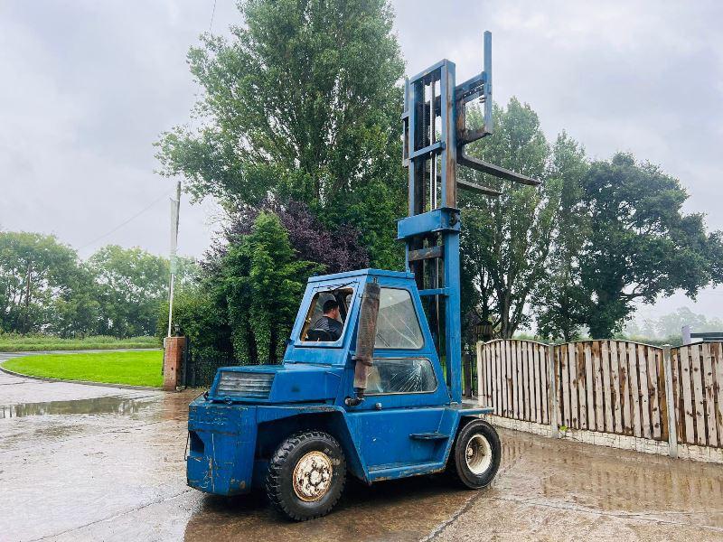 CATERPILLAR V140 DIESEL FORKLIFT C/W 2 STAGE MAST *VIDEO*