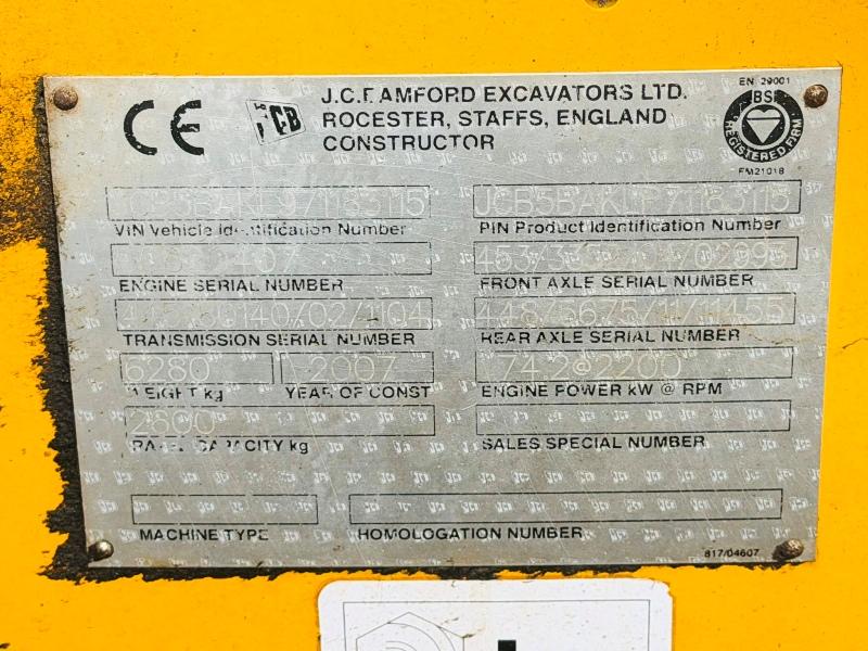 JCB 526S TELEHANDLER*C/W PALLET TINES*VIDEO*