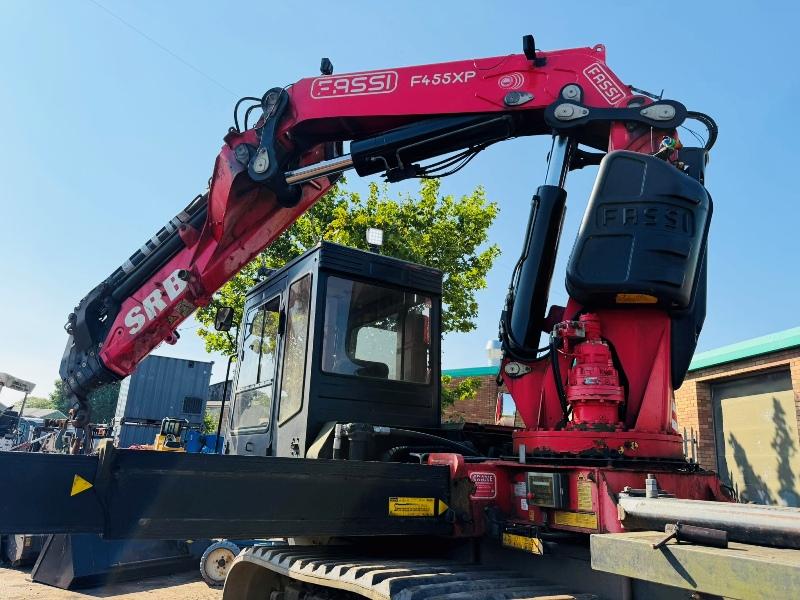 MOROOKA TRACKED DUMPER*C/W FASSI F455XP 7 PUSH OUT CRANE*VIDEO*