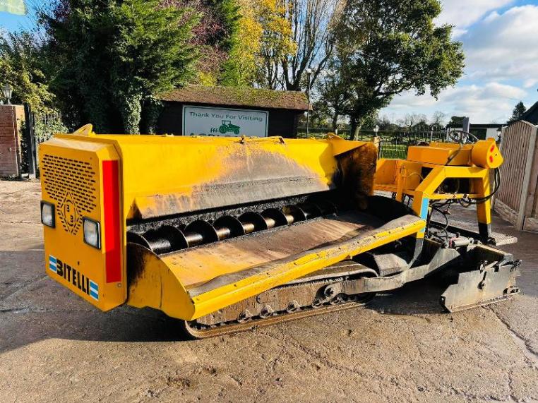 BITELLI BB611 TRACKED ASHPELT PAVER C/W 360 DEGREE SLEW HOPPER *VIDEO*