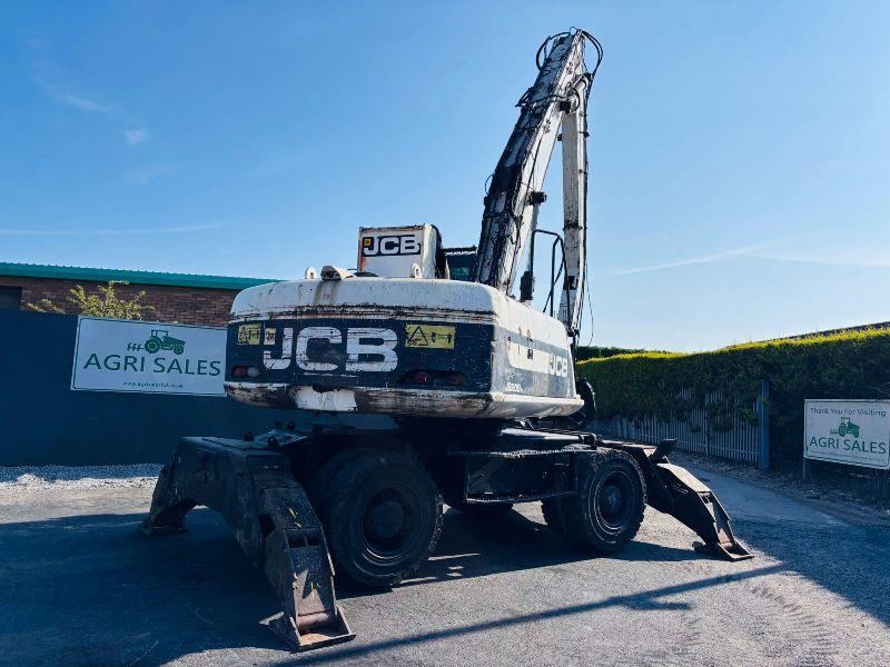 JCB JS200W HIGHRISE CAB SCRAP HANDLER*C/W GRAB*YEAR 2011*VIDEO*