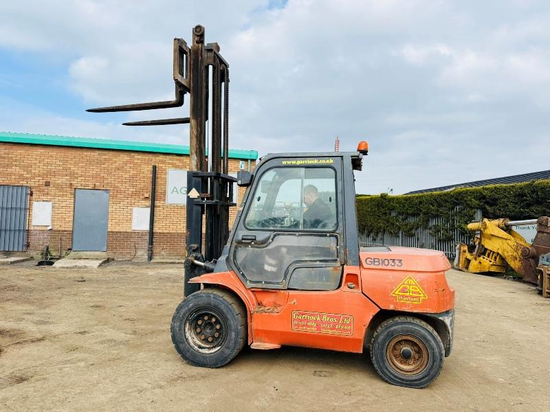 TOYOTA 02-7F040 FORKLIFT*C/W PALLET TINES*VIDEO*