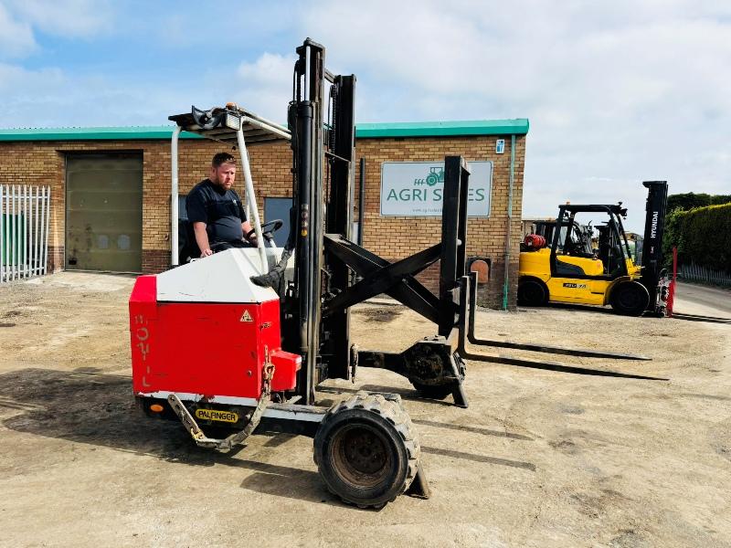 PALFINGER F3-203 ROUGH TERRAIN FORKLIFT*C/W PALLET TINES*YEAR 2013*VIDEO*