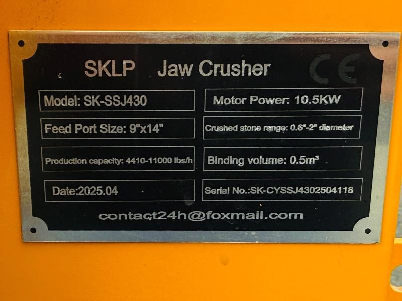 *NEW*UNUSED*SKLP SK-SSJ430 TRACKED JAW CRUSHER*YEAR 2025*VIDEO*