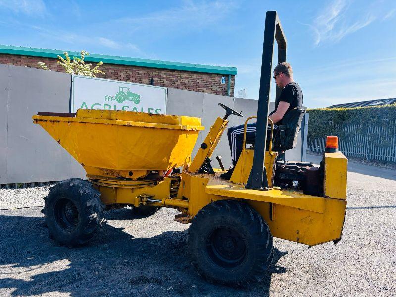 BENFORD 3 TONNE SWIVLE TIP DUMPER*VIDEO*