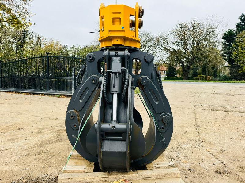UNUSED KBKC-1500 4 TINE ROTATING SCRAP GRAB *YEAR 2024* TO SUIT EXCAVATOR 