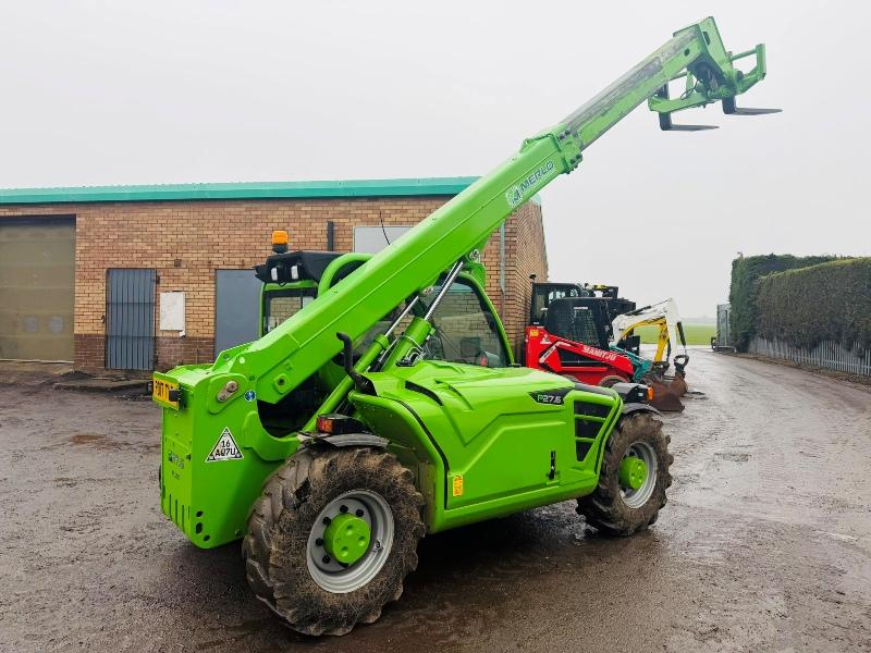 MERLO P27.6+ TURBO TELEHANDLER*C/W PALLET TINES*YEAR 2017*VIDEO*