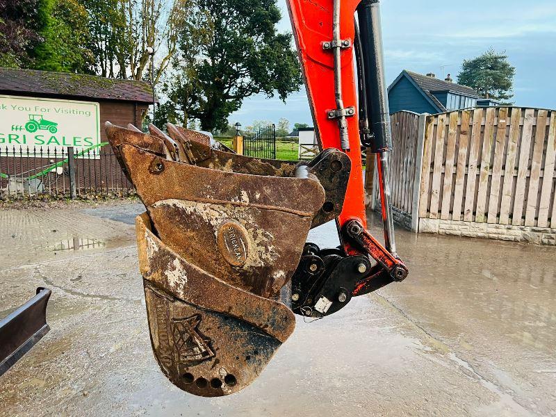 KUBOTA KX71-3 EXCAVATOR *YEAR 2012, 4178 HOURS* C/W 3 X BUCKETS *VIDEO*