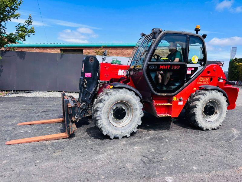 MANITOU MHT780 TELEHANDLER*C/W TINES*YEAR 2015* 5925 HOURS*VIDEO*