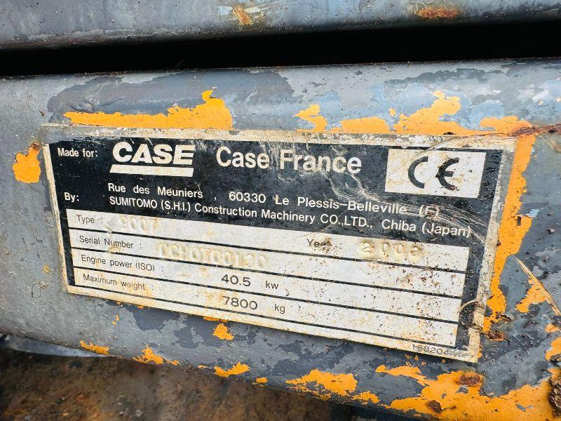 CASE 9007 RUBBER TRACKED EXCAVATOR*C/W MILLER QH*VIDEO*