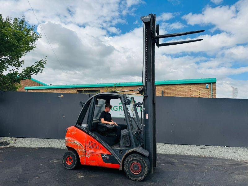 LINDE H35D-02 FORKLIFT*C/W PALLET TINES*YEAR 2016*VIDEO*