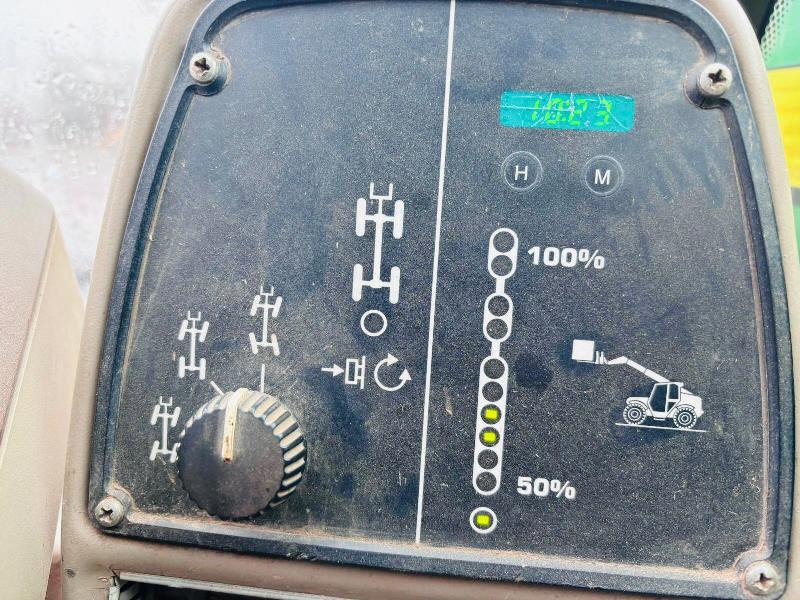 JOHN DEER 3215 4WD TURBO TELEHANDLER C/W PIN & CONE HEAD STOCK *VIDEO*