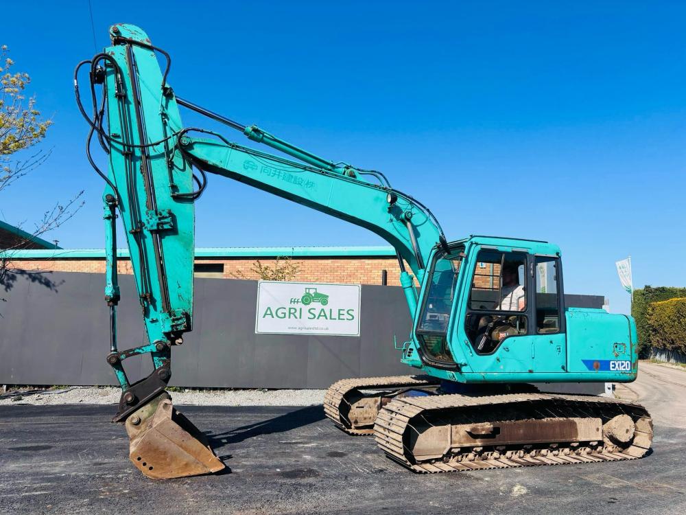 HITACHI EX120-3 EXCAVATOR *C/W EXTENDING ARM & BUCKET(DITCHING)* VIDEO*