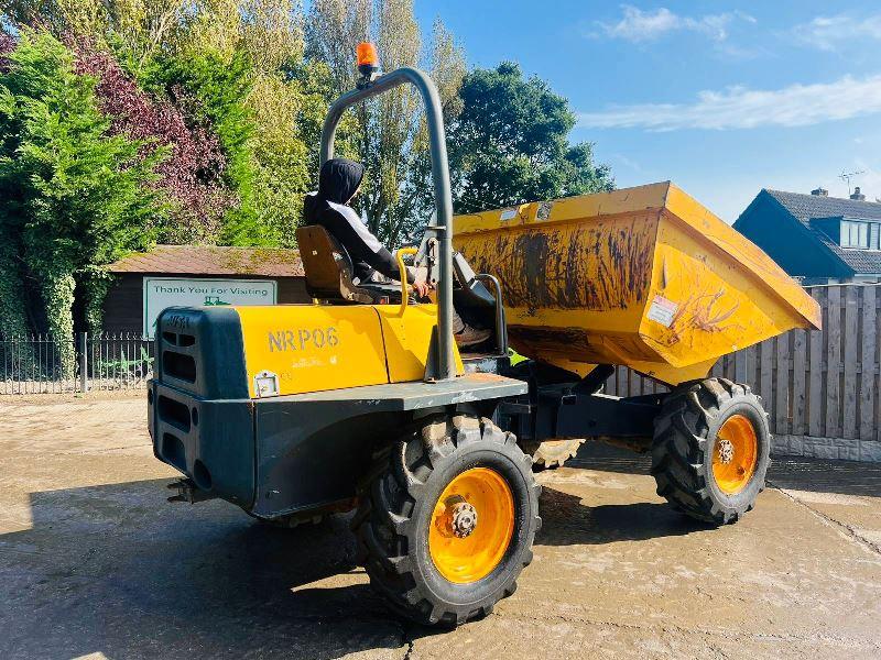 AUSA D600AP 4WD DUMPER * 1829 HOURS * C/W ROLE BAR & KUBOTA ENGINE 