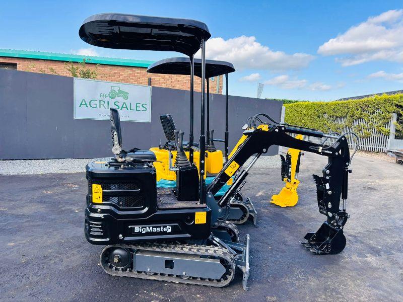 *NEW*UNUSED*DIGMASTER DM100 & 105 MINI EXCAVATOR*CHOICE OF 10*VIDEO*
