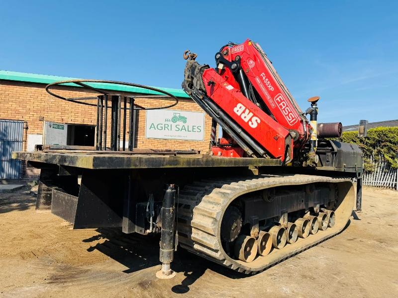 MOROOKA TRACKED DUMPER*C/W FASSI F455XP 7 PUSH OUT CRANE*VIDEO*