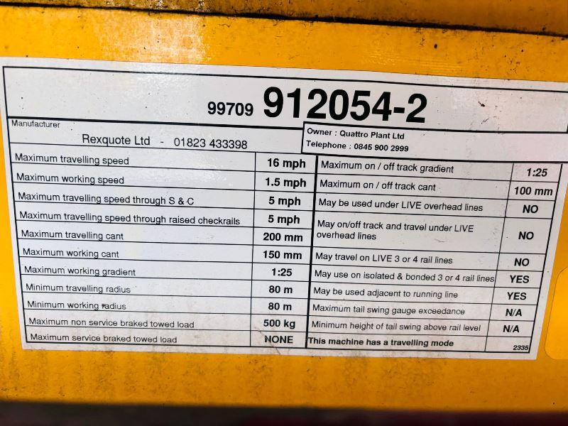 GENIE Z-60/34 4WD RAIL ROAD BOOM LIFT *20.3 METERS, YEAR 2013, 3912 HOURS* VIDEO*