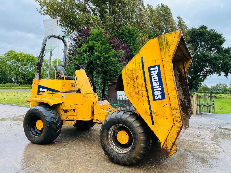THWAITES 9 TON 4WD DUMPER C/W ROLE BAR & PERKINS ENGINE *VIDEO*
