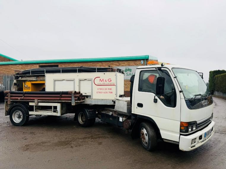 ISUZU ARTICULATED ROCK MASTER CONCRETE PUMP*C/W PERKINS ENGINE*VIDEO*