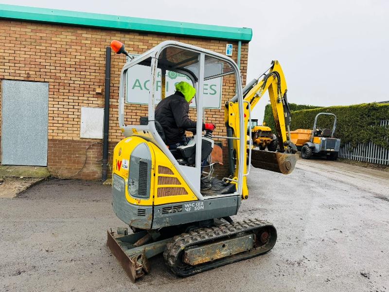WACKER NEUSON ET16 EXCAVATOR*YEAR 2019*1162 HOURS*VIDEO*