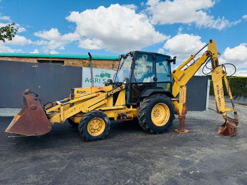 FORD NEW HOLLAND 655C BACKHOE DIGGER*C/W EXTENDING DIG*VIDEO*