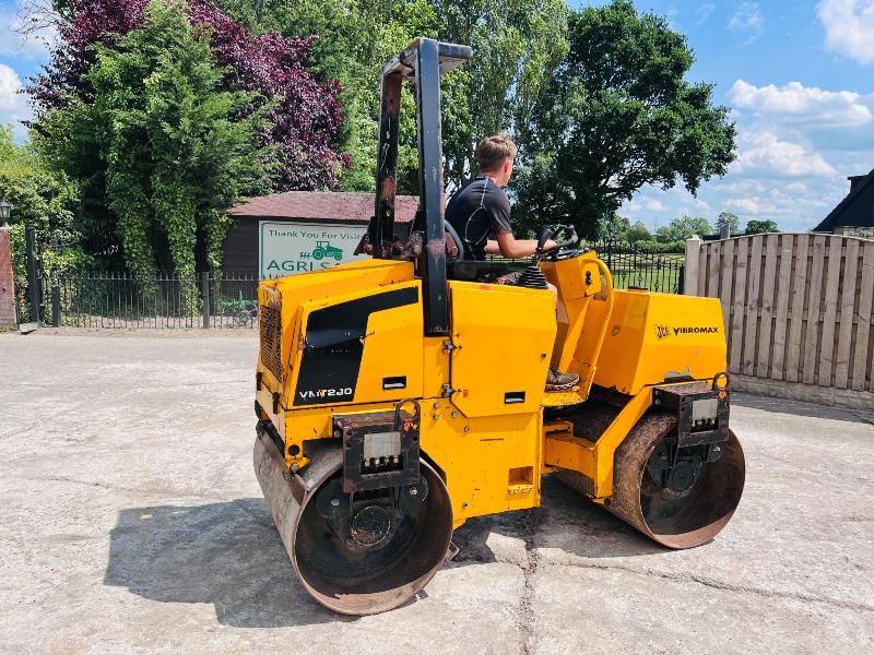 JCB VIBROMAX VMT280 DOUBLE DRUM ROLLER *685 HOURS* C/W ROLE BAR *VIDEO* 
