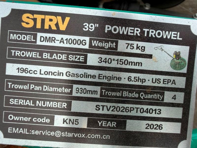 *NEW*STARVOX DMR-A1000G CONCRETE POWER FLOAT*YEAR 2026*VIDEO*