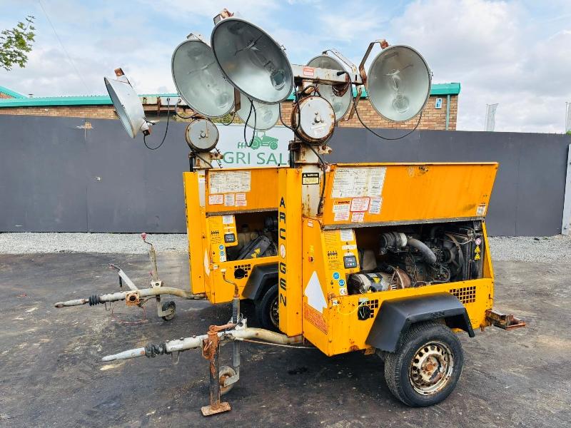 ARC GEN LT3-130/4 TOWABLE LIGHTING TOWER*6 KVA*YEAR 2010*VIDEO*