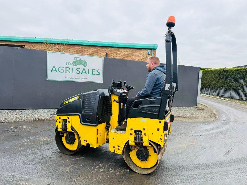 BOMAG BW 80AD-5 TANDEM ROLLER*YEAR 2015*C/W KUBOTA ENGINE*VIDEO*