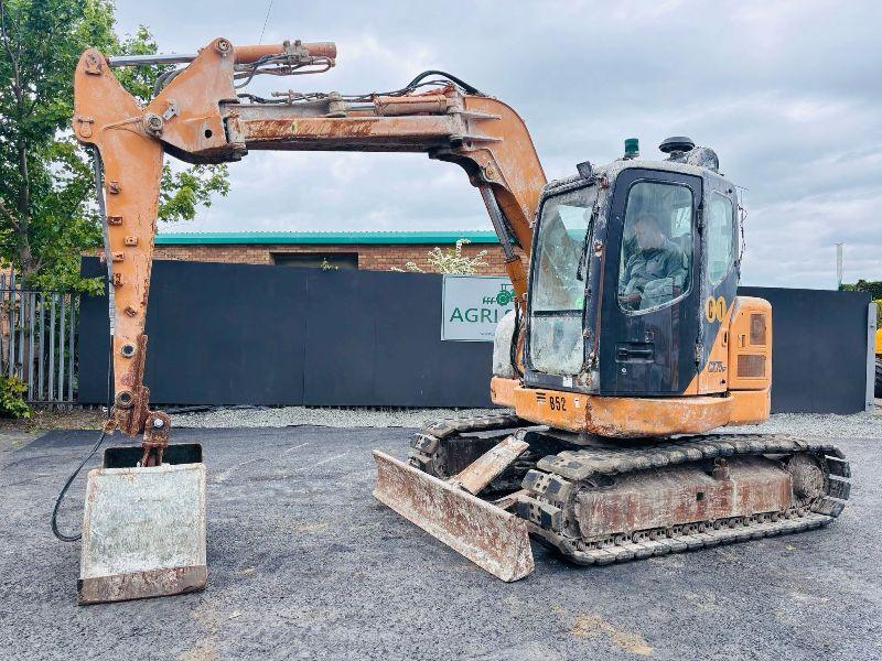 CASE CX75SR RUBBER BLOCK PAD TRACKED EXCAVATOR*C/W CLAMSHELL BUCKET*VIDEO*