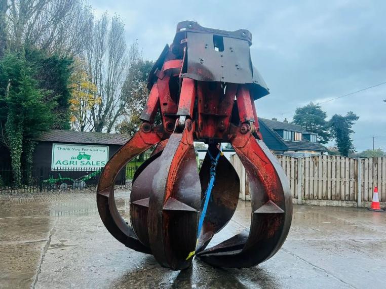 DEMAG 6 TINE SCRAP GRAB TO SUIT ROPE CRANE 