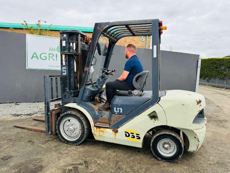 U.N FD35T-JE CONTAINER SPEC* YEAR 2012*C/W YANMAR ENGINE*VIDEO*