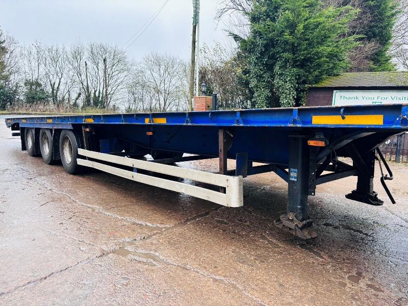 SDC 45 FOOT TRI-AXLE CONSTRUCTION SPEC FLAT BED TRAILER *IN TEST* VIDEO *